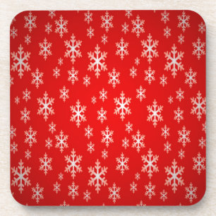 Dessous-de-verre motif des flocons de neige de noël