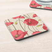 Dessous-de-verre Motif des Poppies rétro (Côté gauche)