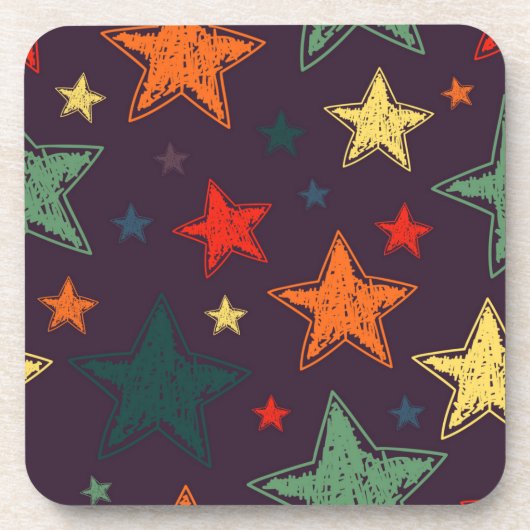 Dessous-de-verre Motif d'étoiles (Devant)