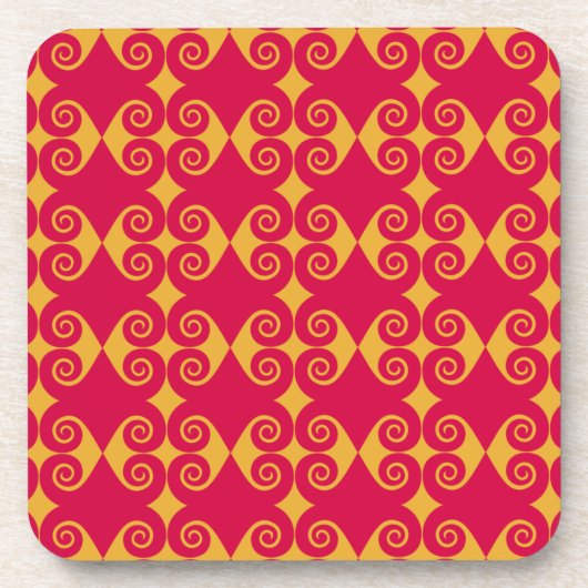 Dessous-de-verre Motif diamant ondulé (Devant)