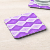 Dessous-de-verre Motif diamant violet clair (Côté gauche)