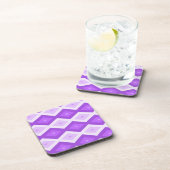 Dessous-de-verre Motif diamant violet clair (Côté Droit)