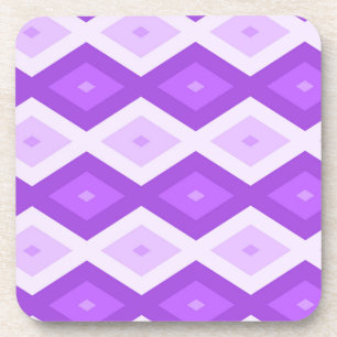 Dessous-de-verre Motif diamant violet clair