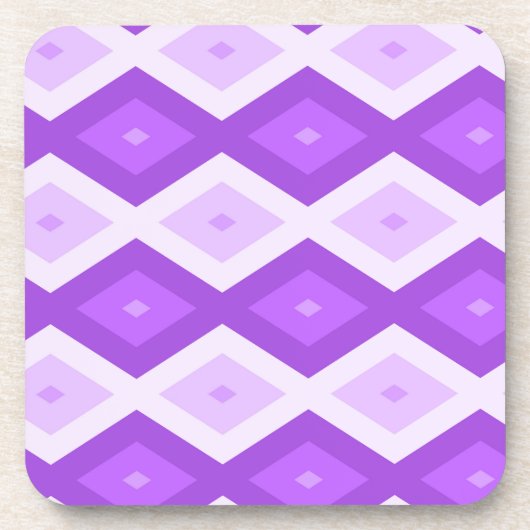 Dessous-de-verre Motif diamant violet clair (Devant)