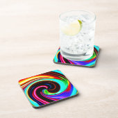 Dessous-de-verre Motif d'Imaginaire Spiral Vibrant (Côté Droit)