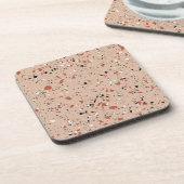 Dessous-de-verre Motif d'impression moderne rose Terrazzo (Côté gauche)