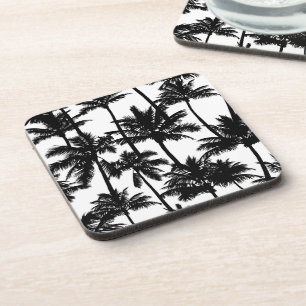 Dessous-de-verre Motif d'ombre Palm Tree