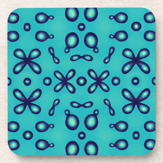 Dessous-de-verre Motif d'orbitales atomiques de chimie organique (Devant)