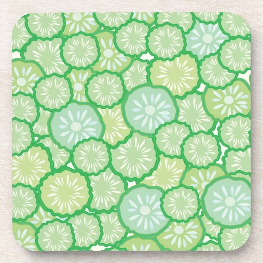 Dessous-de-verre Motif drôle de concombre (Devant)