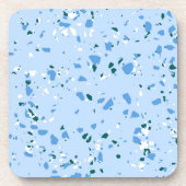 Dessous-de-verre Motif du Terrazzo Bleu (Devant)