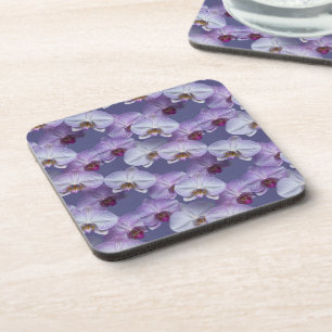 Dessous-de-verre Motif élégant et sans couture d'orchidées à nervur