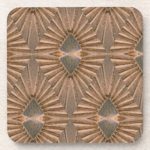 Dessous-de-verre Motif en bronze de diamant d'art déco
