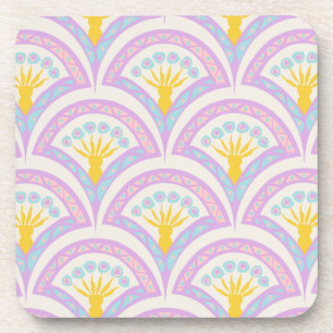 Dessous-de-verre Motif en coquille de couleur pastel