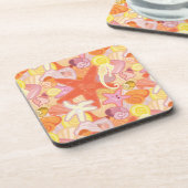 Dessous-de-verre Motif en pastel de créature de mer (Côté gauche)