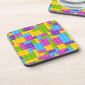 Dessous-de-verre Motif en plastique de blocs de construction (Côté gauche)