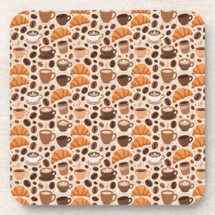 Dessous-de-verre Motif esthétique de café moderne