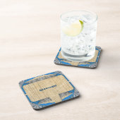 Dessous-de-verre Motif et texte fractionné psychédélique (Côté Droit)