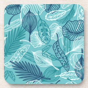 Dessous-de-verre motif feuille