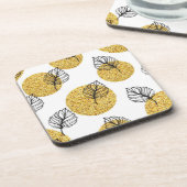 Dessous-de-verre motif feuille (Côté gauche)