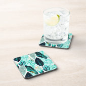 Dessous-de-verre motif feuille vert (Côté Droit)