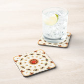 Dessous-de-verre Motif floral à la crème douce (Côté Droit)