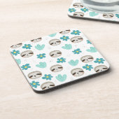 Dessous-de-verre Motif floral de paresse douce (Côté gauche)