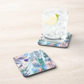 Dessous-de-verre Motif floral de style tropical (Côté Droit)