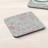 Dessous-de-verre Motif floral mignon d'été (Côté gauche)