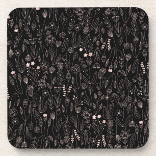 Dessous-de-verre Motif floral or rose