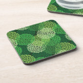 Dessous-de-verre Motif floral vert (Côté gauche)