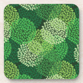 Dessous-de-verre Motif floral vert (Devant)