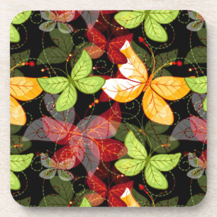 Dessous-de-verre Motif foncé d'automne
