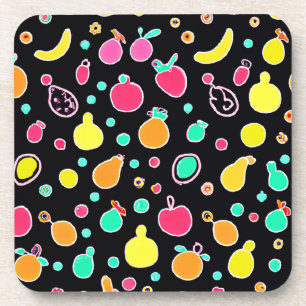 Dessous-de-verre Motif Fruit Néon Éclatant