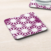 Dessous-de-verre Motif géométrique à baies et blanc (Côté gauche)