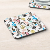 Dessous-de-verre Motif géométrique moderne de Cactus (Côté gauche)