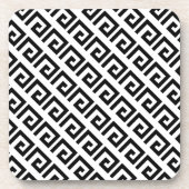 Dessous-de-verre Motif géométrique noir et blanc (Devant)