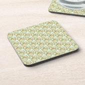 Dessous-de-verre Motif géométrique vert (Côté gauche)