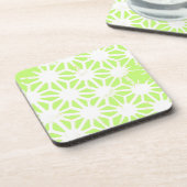 Dessous-de-verre Motif géométrique vert cime (Côté gauche)