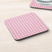 Dessous-de-verre Motif Gingham Rose Bébé (Côté gauche)