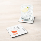 Dessous-de-verre Motif gris du milieu du siècle Silhouette (Côté Droit)