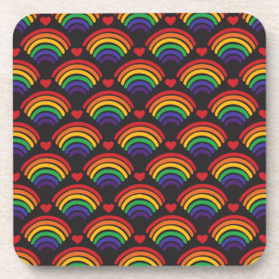 Dessous-de-verre Motif Hearts & Rainbows