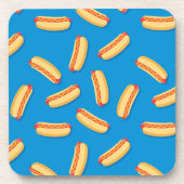 Dessous-de-verre Motif Hotdogs de restauration rapide (Devant)