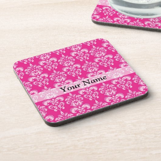 Dessous-de-verre Motif humide rose chaud (Côté gauche)
