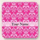 Dessous-de-verre Motif humide rose chaud (Devant)