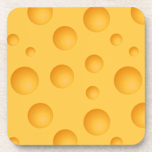 Dessous-de-verre Motif jaune de fromage
