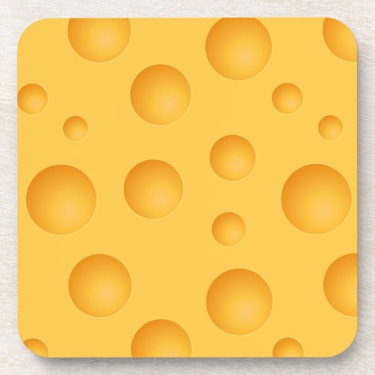 Dessous-de-verre Motif jaune de fromage (Devant)
