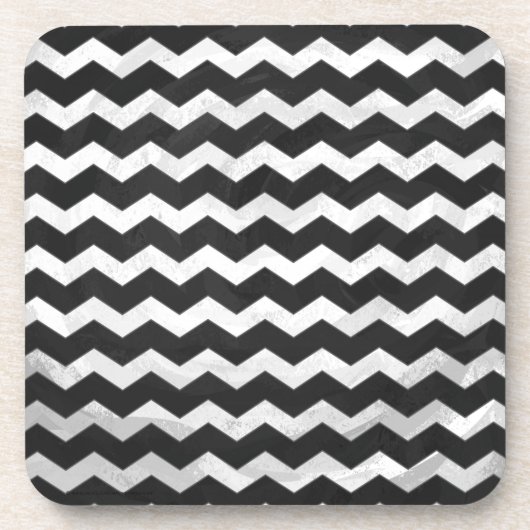 Dessous-de-verre Motif Kohl Black Chevron (Devant)