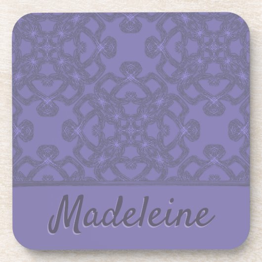 Dessous-de-verre Motif lavande personnalisé (Devant)