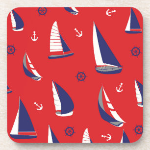 Dessous-de-verre Motif Lean Sailboat