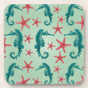 Dessous-de-verre Motif maritime Turquoise 2